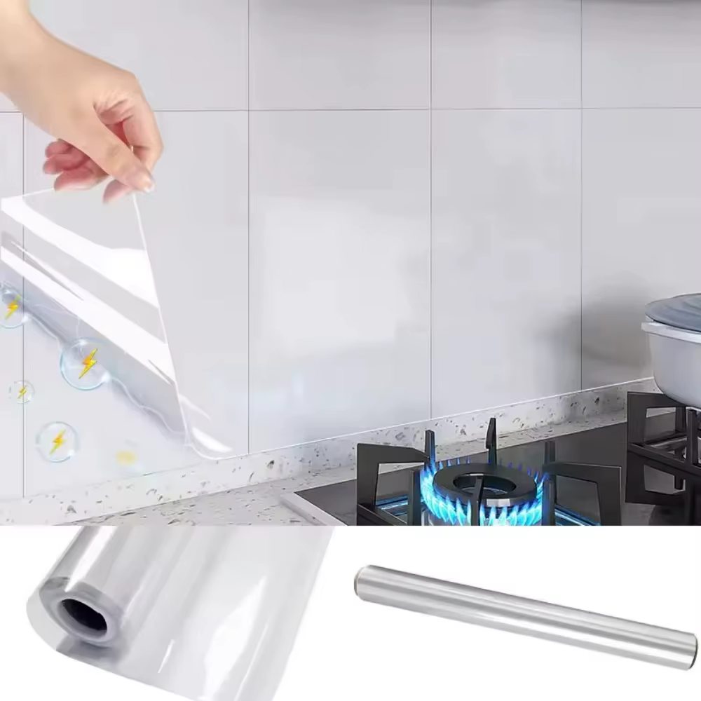 1 rouleau de papier peint transparent protecteur pour mur