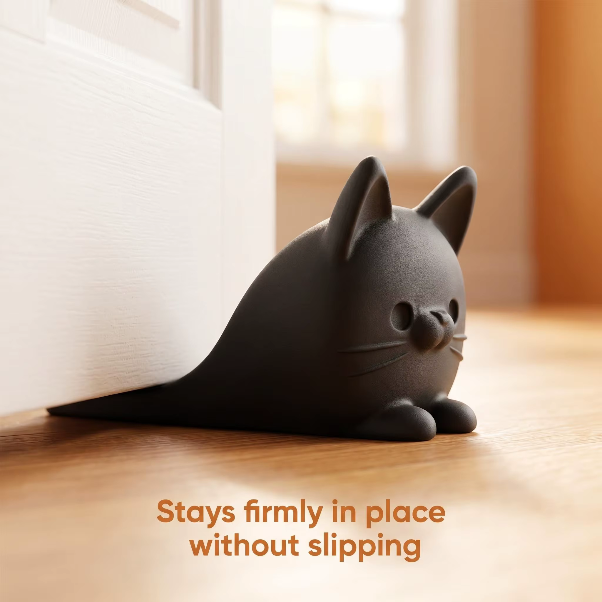 Butoir de porte en forme de chat mignon, cale antidérapante robuste, empêche les chocs et les rayures, cadeau pour les amoureux des animaux