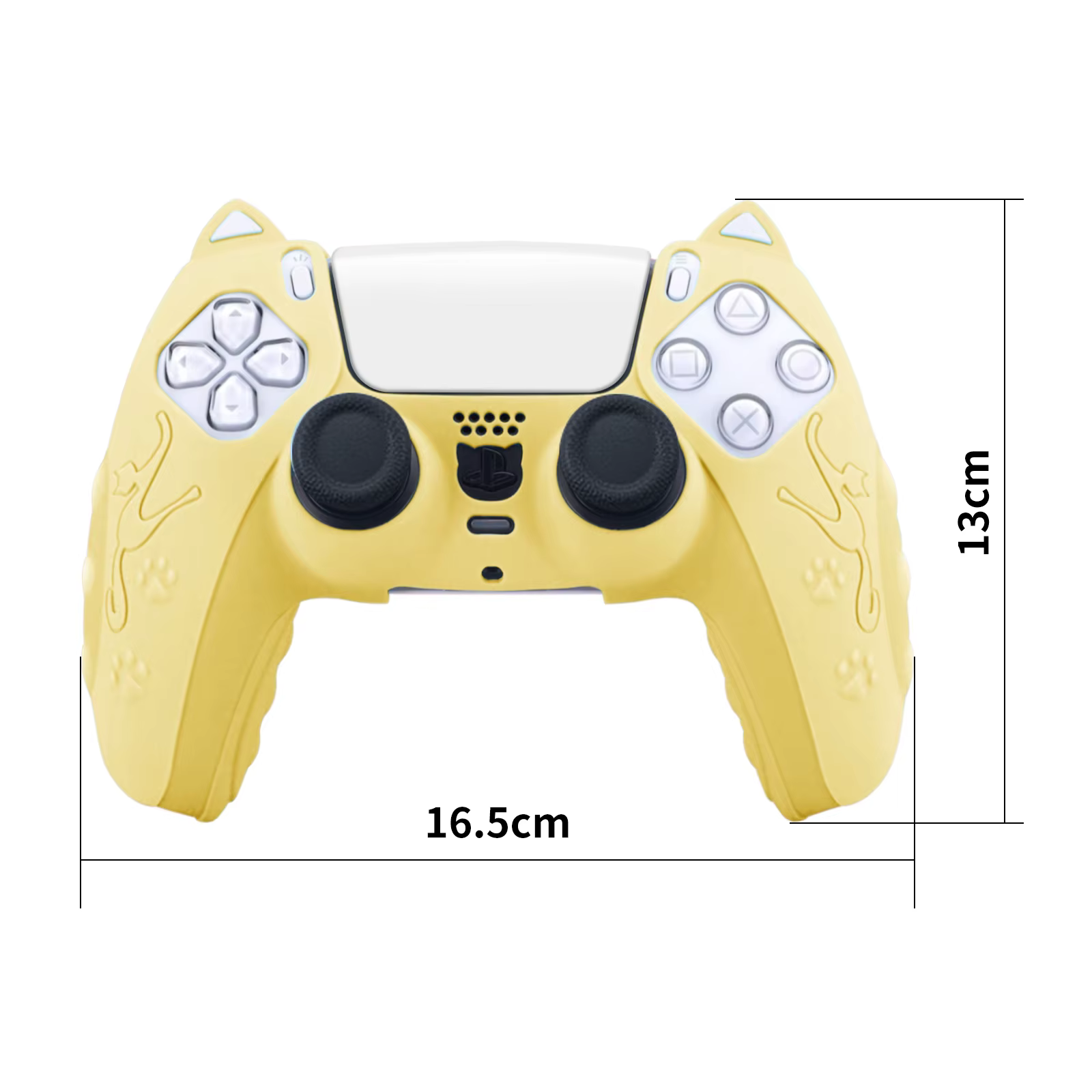 Étui de Protection pour contrôleur SONY Playstation5 PS5, housse en caoutchouc de Gel de silicone souple pour manette de jeu PS5 Slim Funda avec oreilles de chat