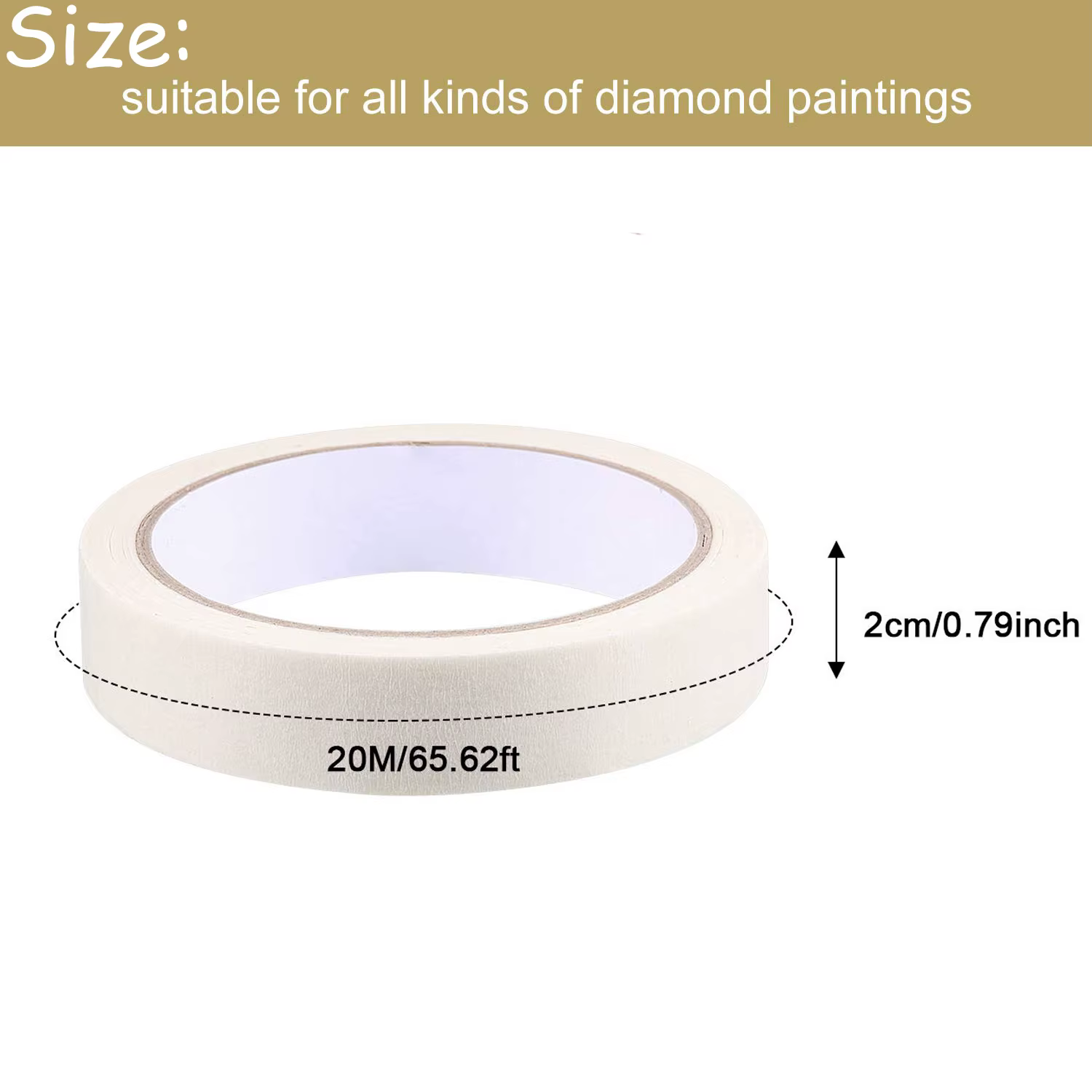 1/3/6 rouleau 20m bricolage diamant peinture Anti-salissure bande auto-adhésive bord autocollants