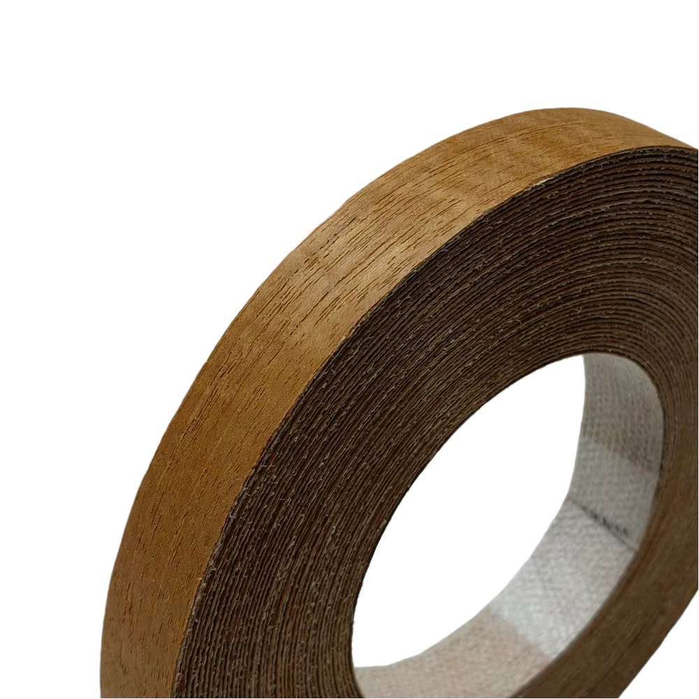 Rouleau de placage de bois de teck pré-collé 19mm 22mm 50mm