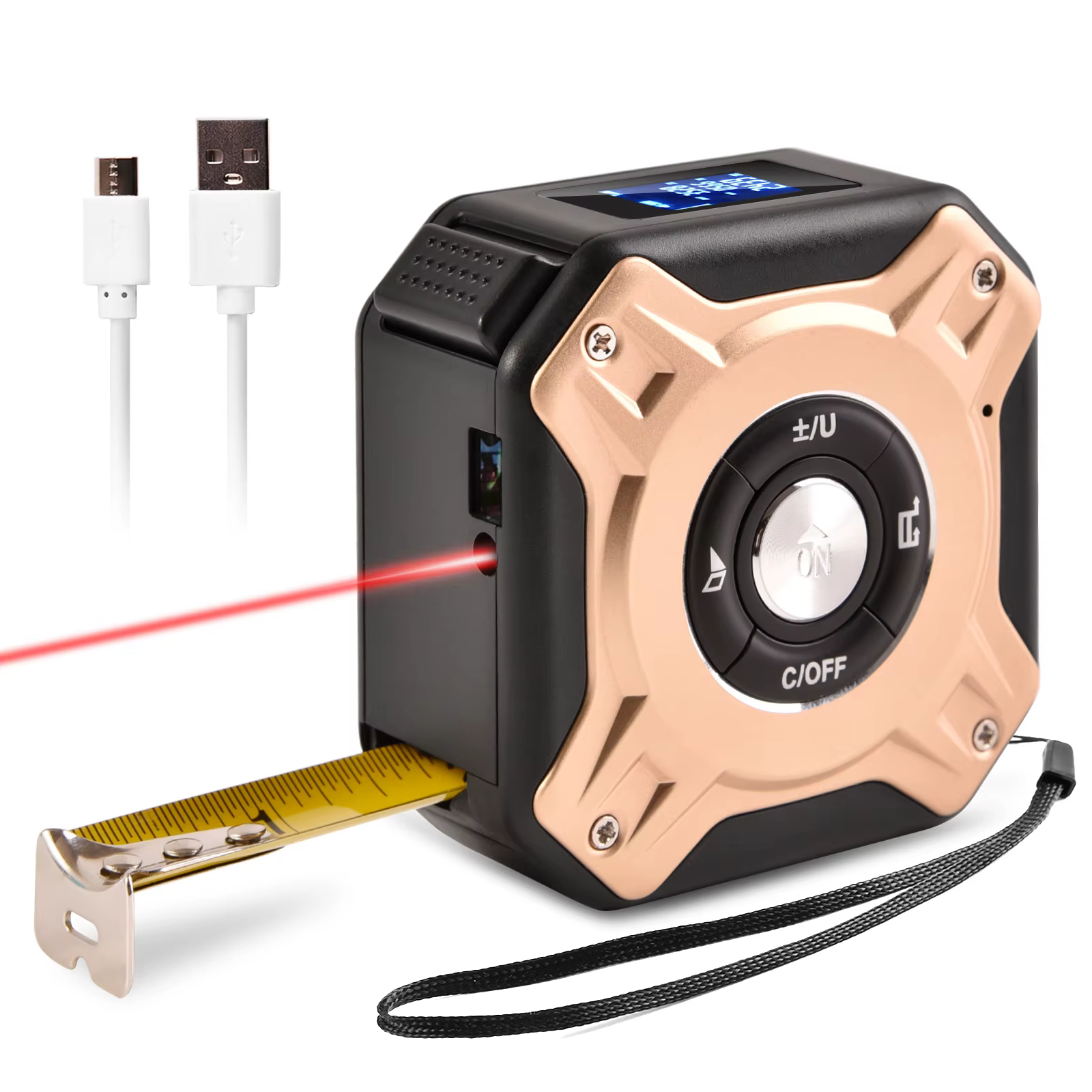 Mètre laser 40 m 2 en 1
