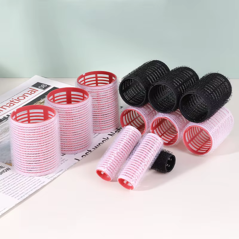 Ensemble de rouleaux à cheveux 6 pièces, bigoudi auto-agrip sans chaleur, différentes tailles, sans chaleur, outil de coiffure auto-adhésif