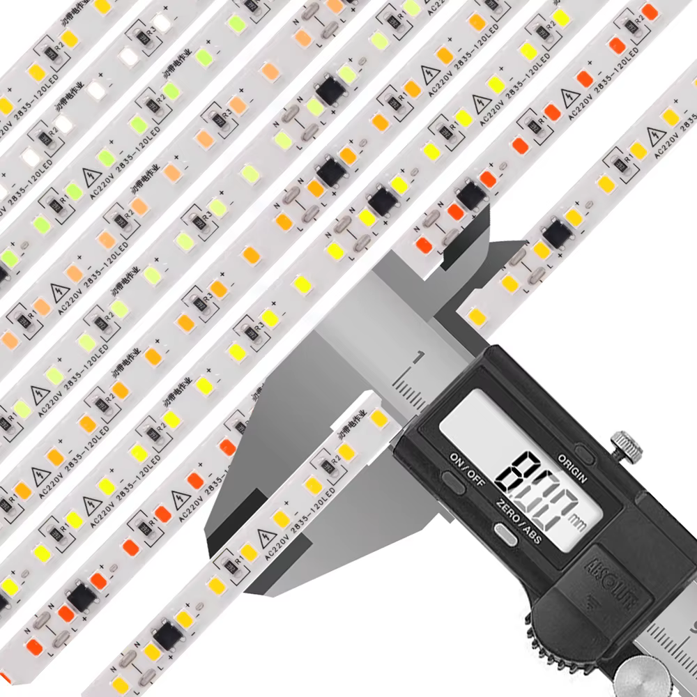 Bande lumineuse LED, 5m, 10m, 20m, 50m, AC 220V, 230V, 240V, IP55, 2835, 120 LED, ruban Flexible, 9 couleurs, décoration de la maison