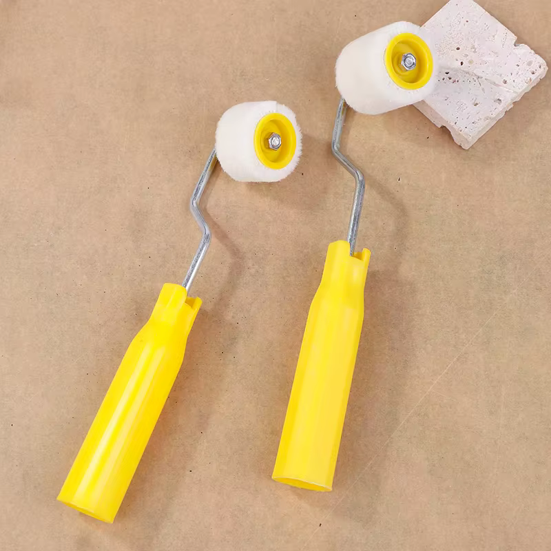 Mini rouleaux de peinture pour portes et plafonds, pinceaux en laine, Extra petits, pour retouche, bord de garniture, rouleau pour réparation murale
