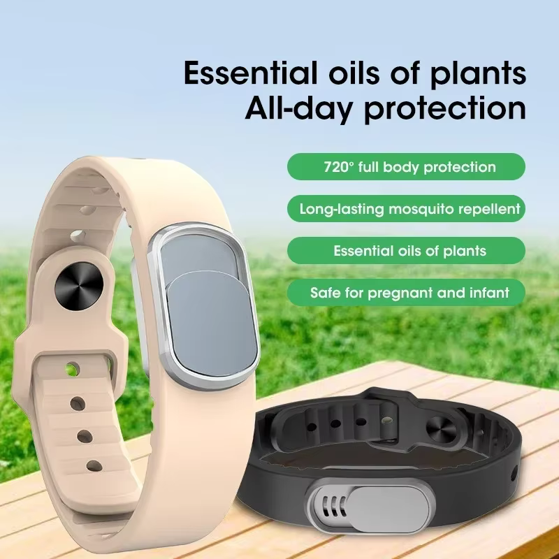 Bracelets anti-moustiques à l'huile végétale naturelle, pour enfants et adultes, imperméables, longue durée, Protection contre les insectes en plein air et en été