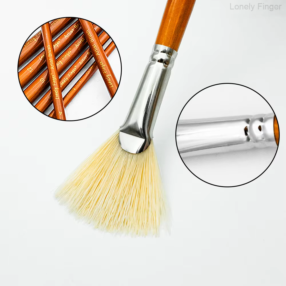 Pinceau en éventail pour peinture