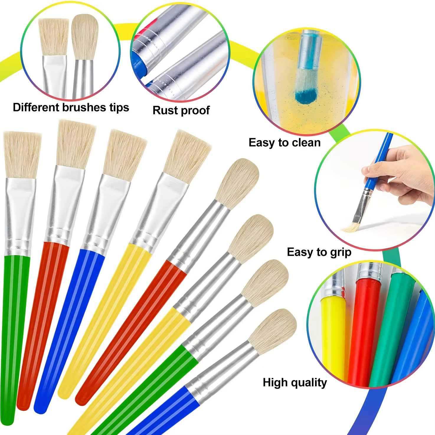 Pinceaux à peinture pour enfants