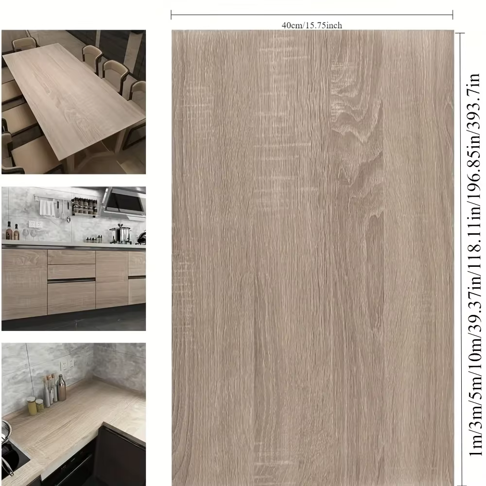 Papier peint auto-adhésif Light Oak Mars
