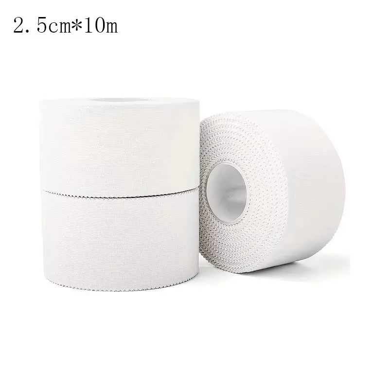 Bande d'entraînement athlétique, 2.5cm x 9.14m, 1 pièce, bande de soins pour le Sport, bande de cerclage, facile à déchirer pour le Sport, enveloppe de premiers secours pour les blessures