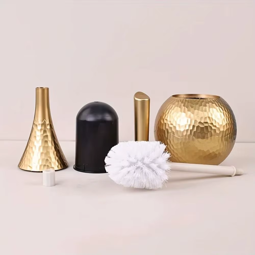 Nouvelle brosse de nettoyage dorée haut de gamme à long manche