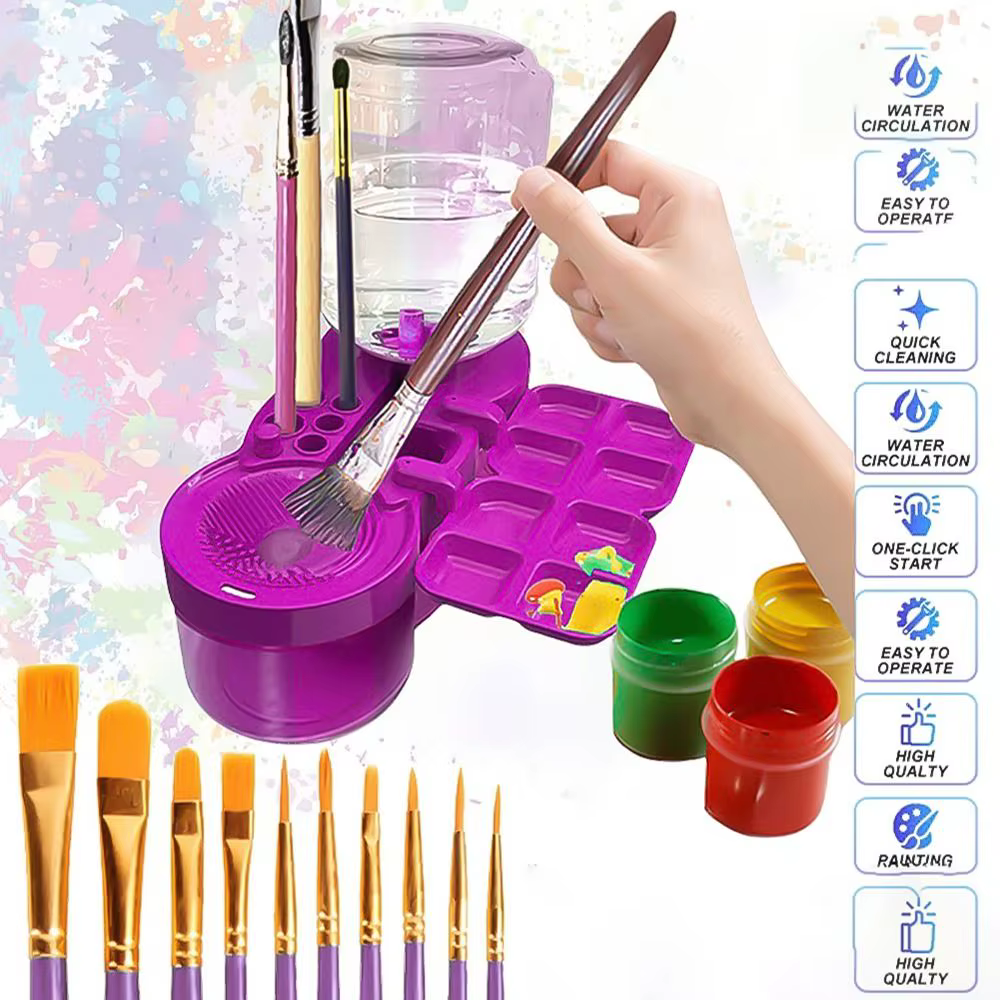 Nettoyeur de pinceaux à peinture multifonctionnel