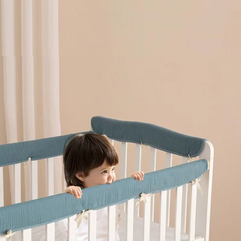 Protecteur de bord souple pour lit de bébé, ensemble de protection pour berceau de bébé, couverture enveloppée, bande Anti-Collision