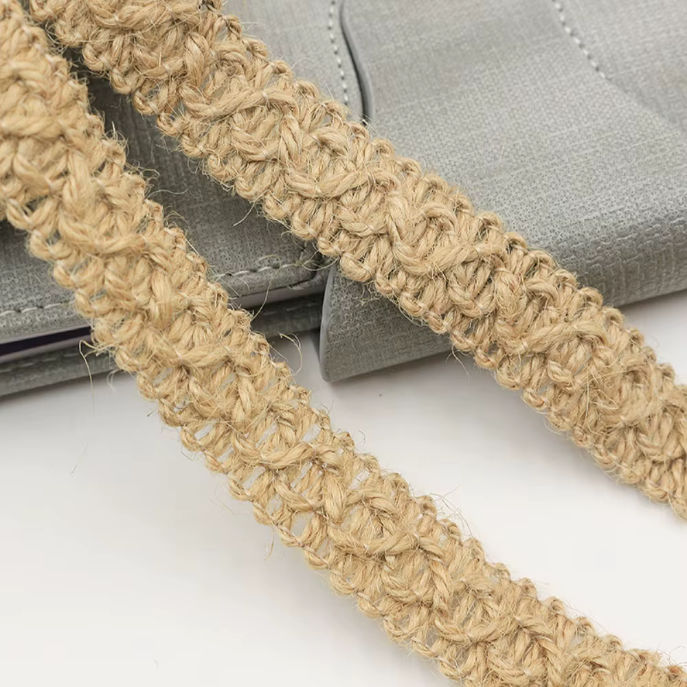 Rubans en toile de jute vintage de 10 mètres