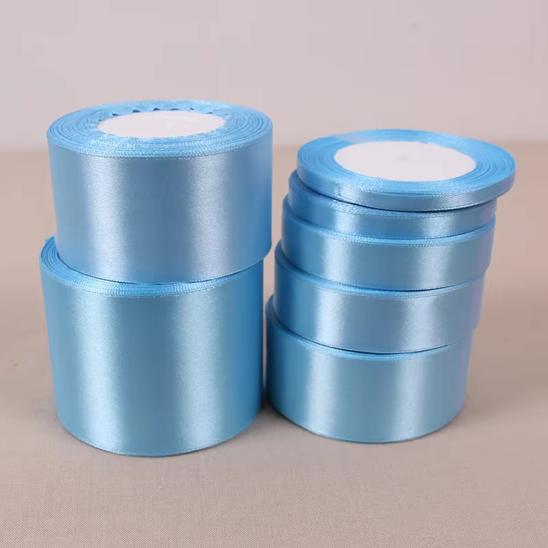 Rubans en Satin Bleu Ciel de 6mm