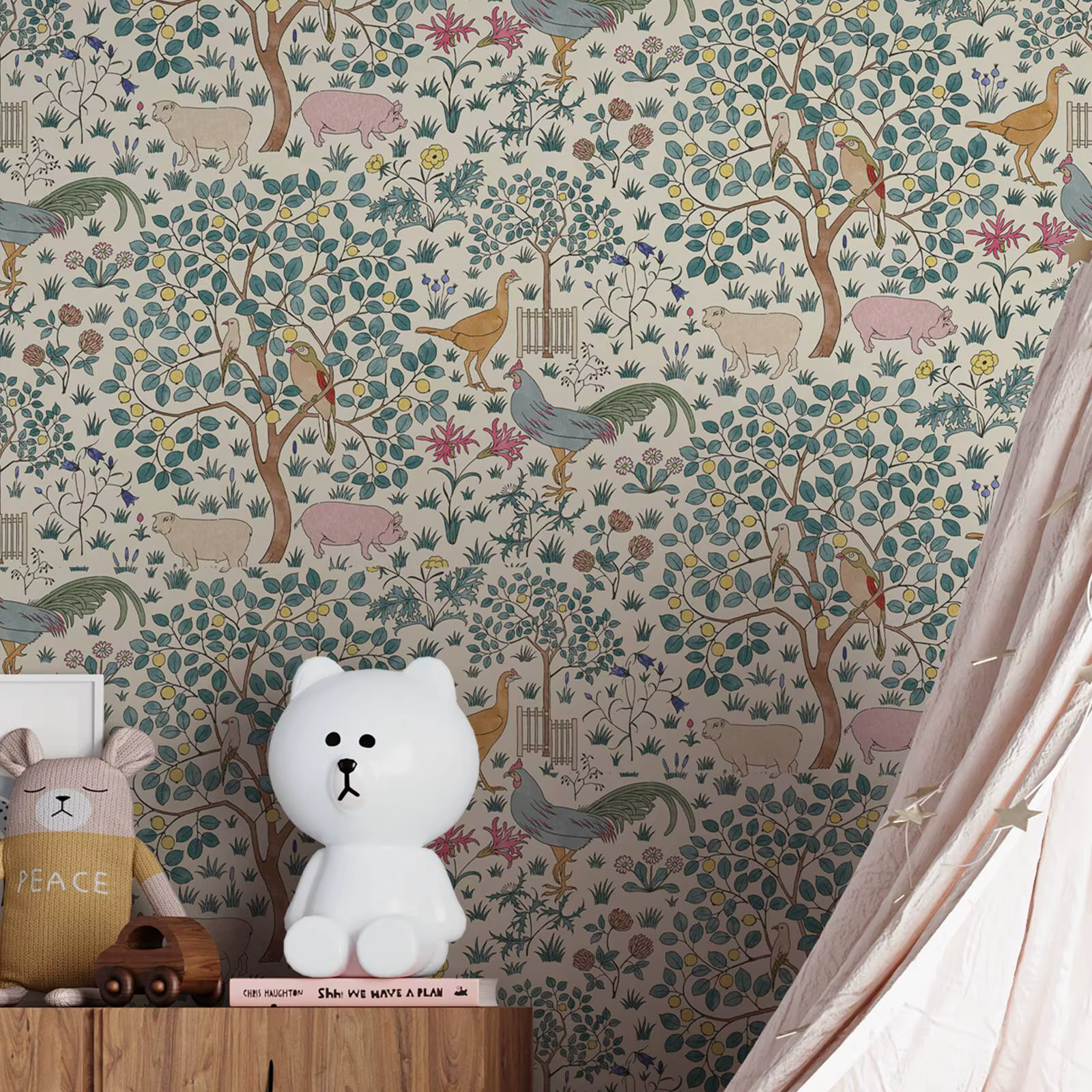 Papier peint pour enfants verger