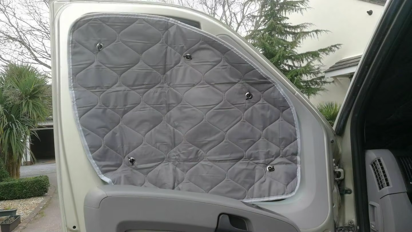 Stores thermiques internes pour pare-brise, couverture de pare-brise, pare-soleil, 7 couches, Fiat Ducato 2006 2022, KIT Boxer, cristaux et citations