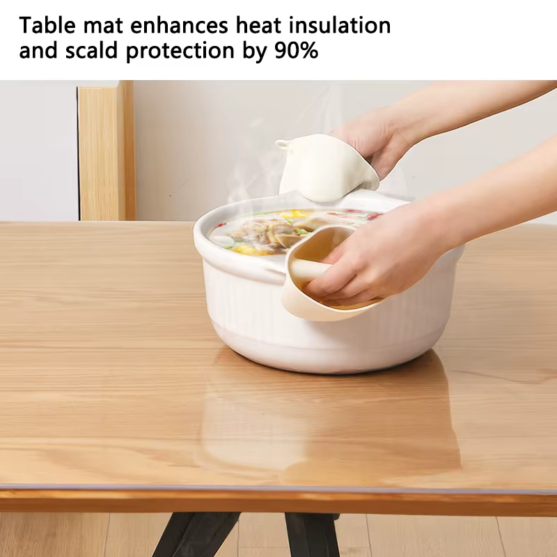 Protecteur de table transparent en PVC – Imperméable