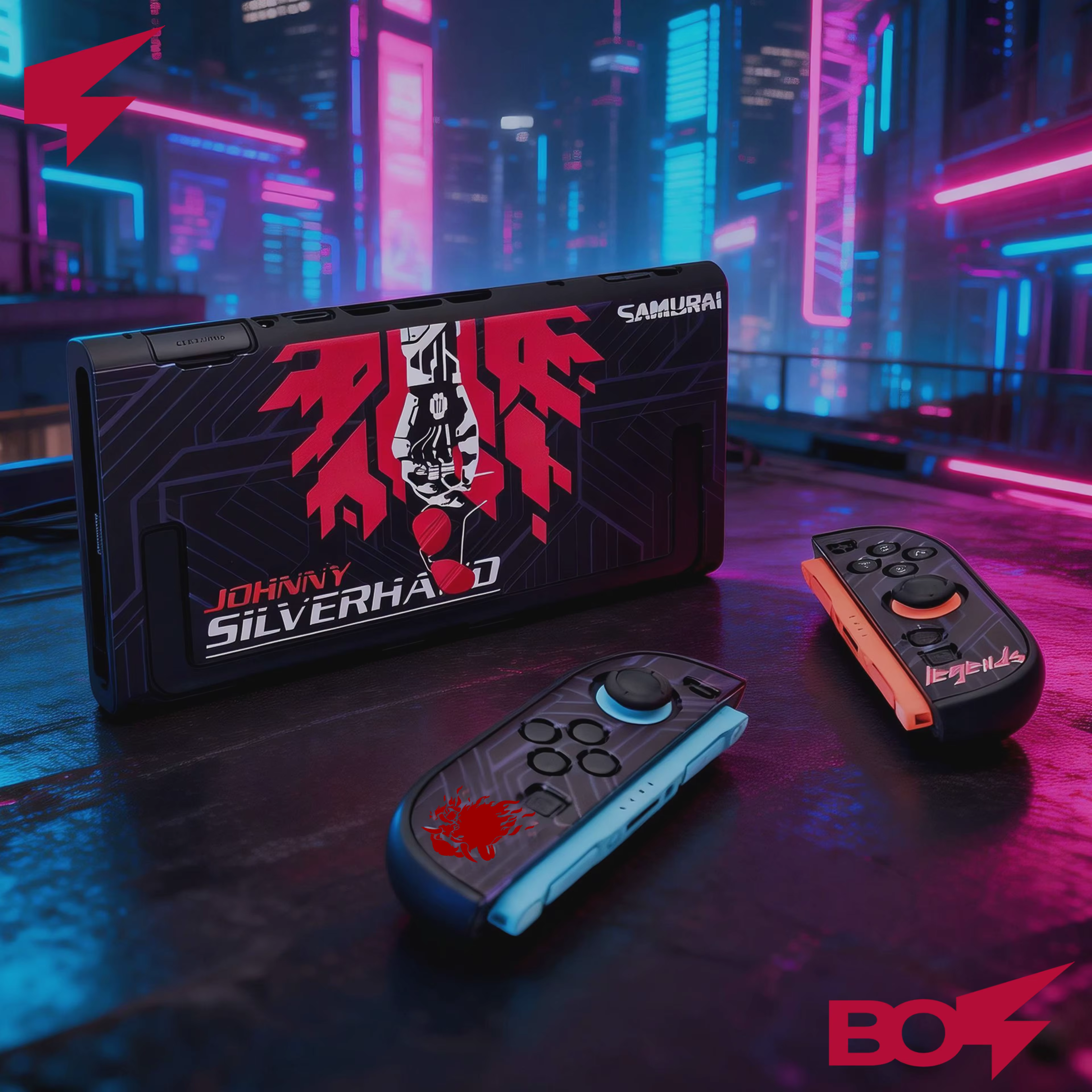 Étui de protection Cyberpunk pour Switch 2, design en deux parties - Accessoires de console NS2, housse de jeu