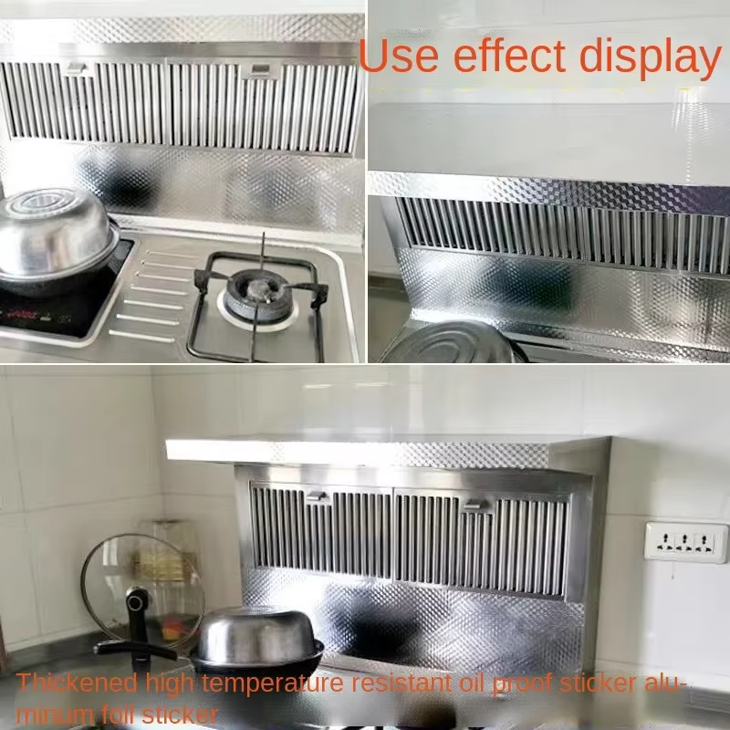 Autocollant de cuisine anti-graisse pour cuisinière