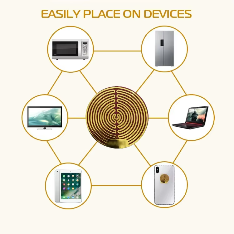 Protection EMF autocollants anti-rayonnement boucliers de téléphone portable pour téléphones intelligents ordinateurs portables ordinateur iPad et tous les appareils électroniques