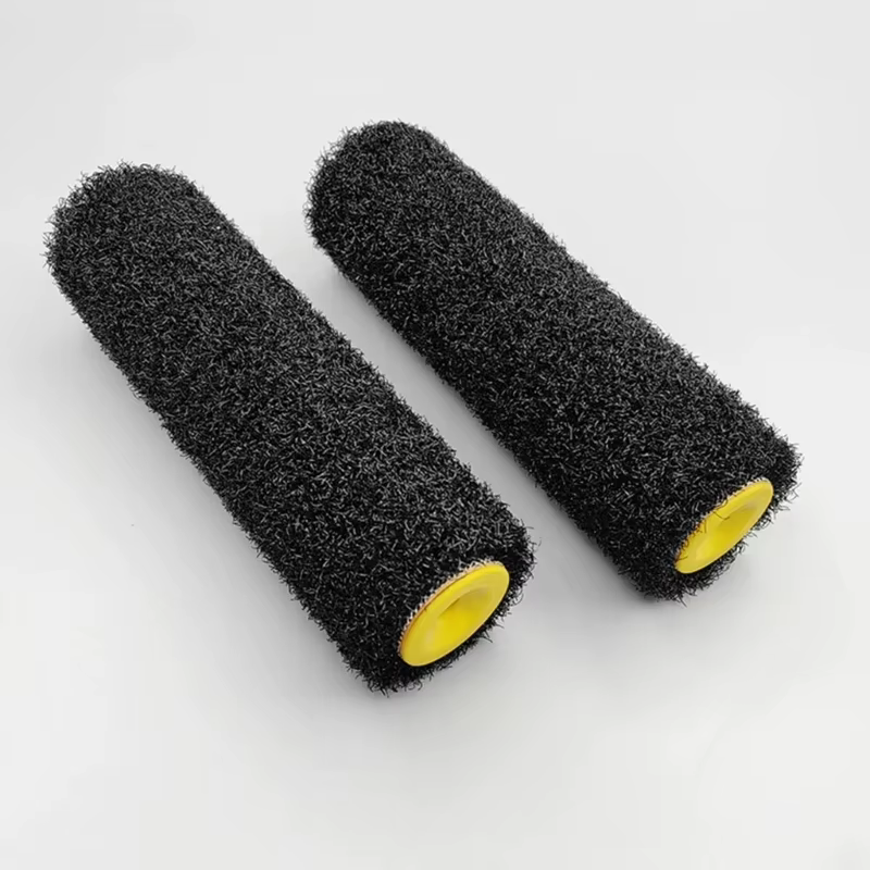 Rouleau brosse en fibres pour mastic 9 pouces – Application texture murale – Outil de bricolage pour la décoration intérieure