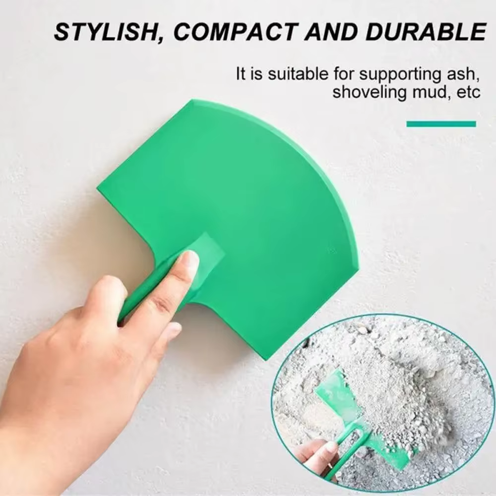 1/2 pièces seau incurvé pelle grattoir Spackle peinture mastic couteau cloisons sèches finition plâtre grattage décalcomanies Patch outils de Construction