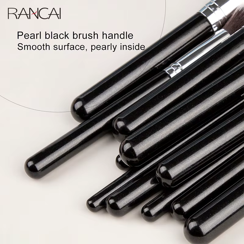 Ensemble professionnel de 40 pinceaux de maquillage à poils synthétiques doux pour poudre, estompage, contour, sourcils, fard à paupières, éventail et fond de teint