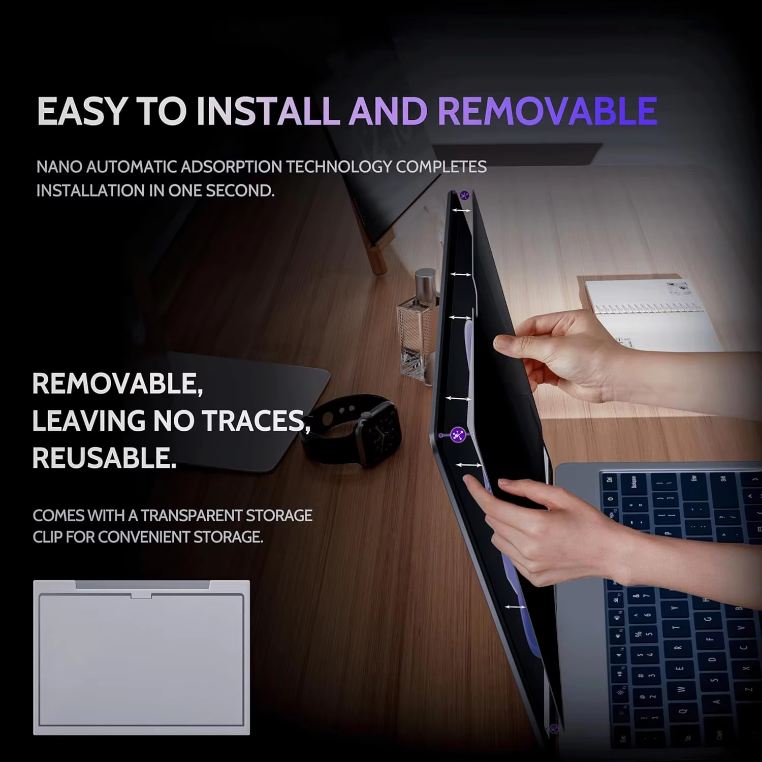 Protecteur d'écran pour moniteur Macbook, 13.6 pouces, M4, pour Macbook Pro 14 M5 2025, filtre de confidentialité pour ordinateur portable