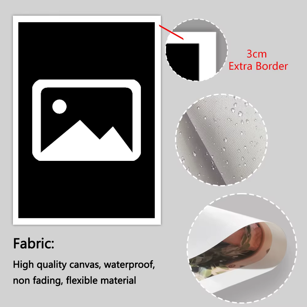 Photo personnalisée en toile de grande taille