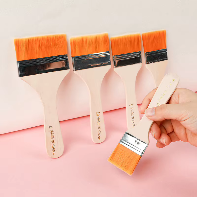 Pinceau de peinture à l'huile en nylon n ° 1-12