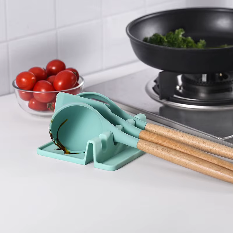 Plateau organisateur d'outils en silicone avec emplacements pour pinceaux