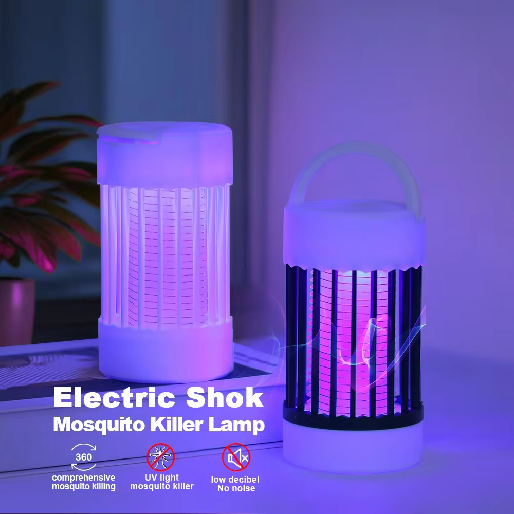 Lampe anti-moustiques à choc électrique, lumière UV USB, piège anti-moustiques pour chambre à coucher, Camping en plein air, tue les mites, les guêpes et les moucherons