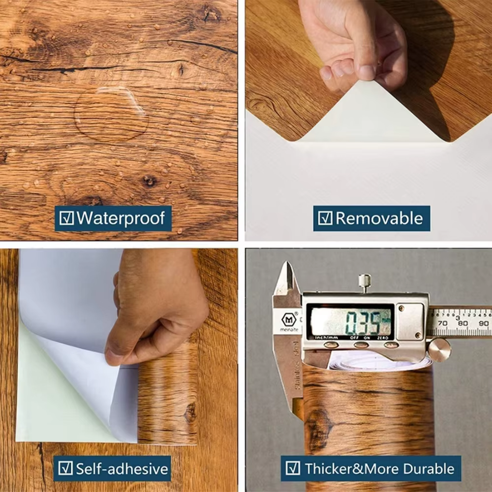 Film auto-adhésif décoratif en papier blanc pour meubles