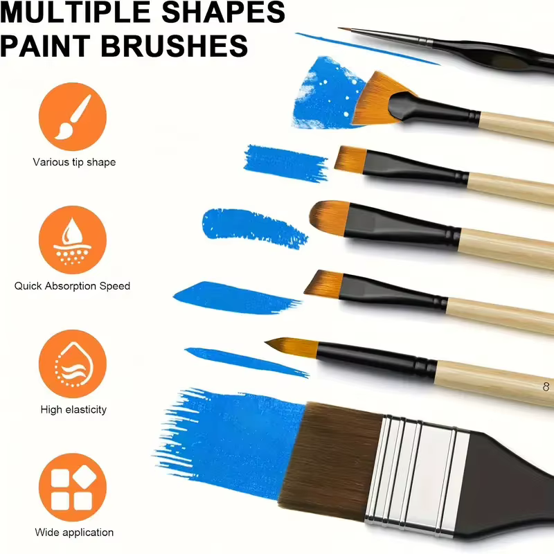 Ensemble de pinceaux à peinture professionnels 36 pièces