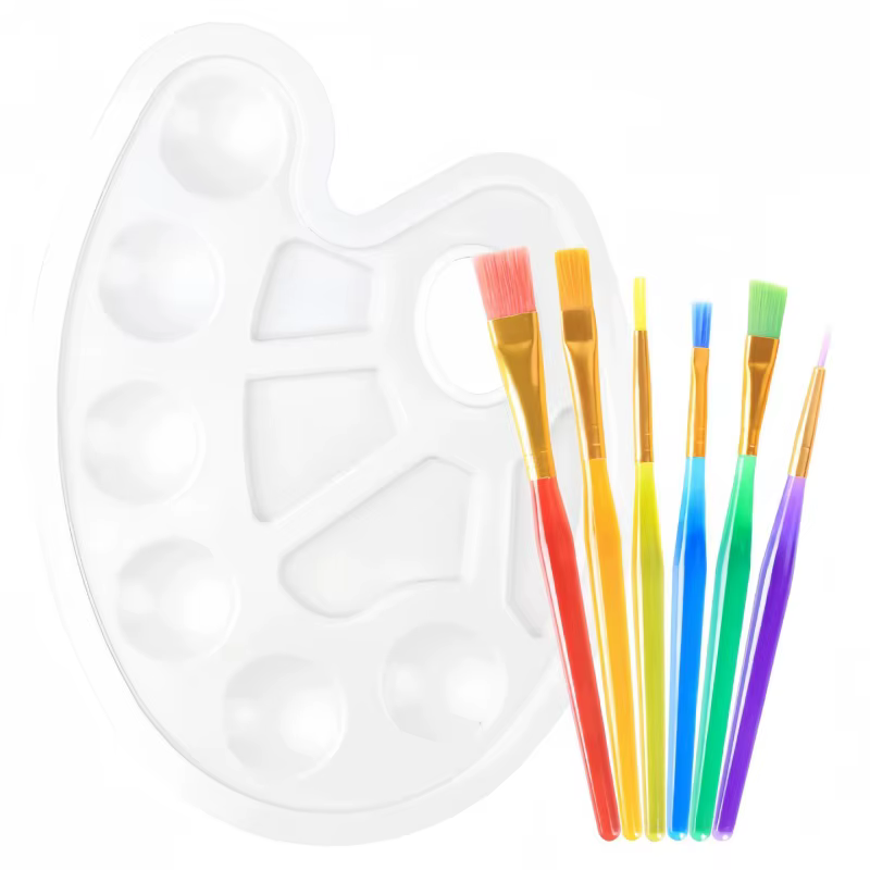 Palette en plastique blanc 1 pièce/7 pièces
