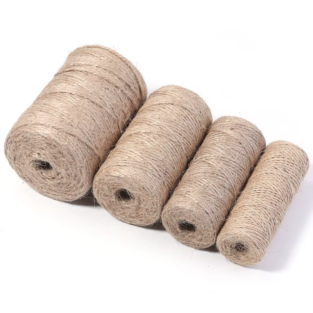100 mètres corde de Jute naturelle chaîne ruban artisanat bricolage Vintage cordon