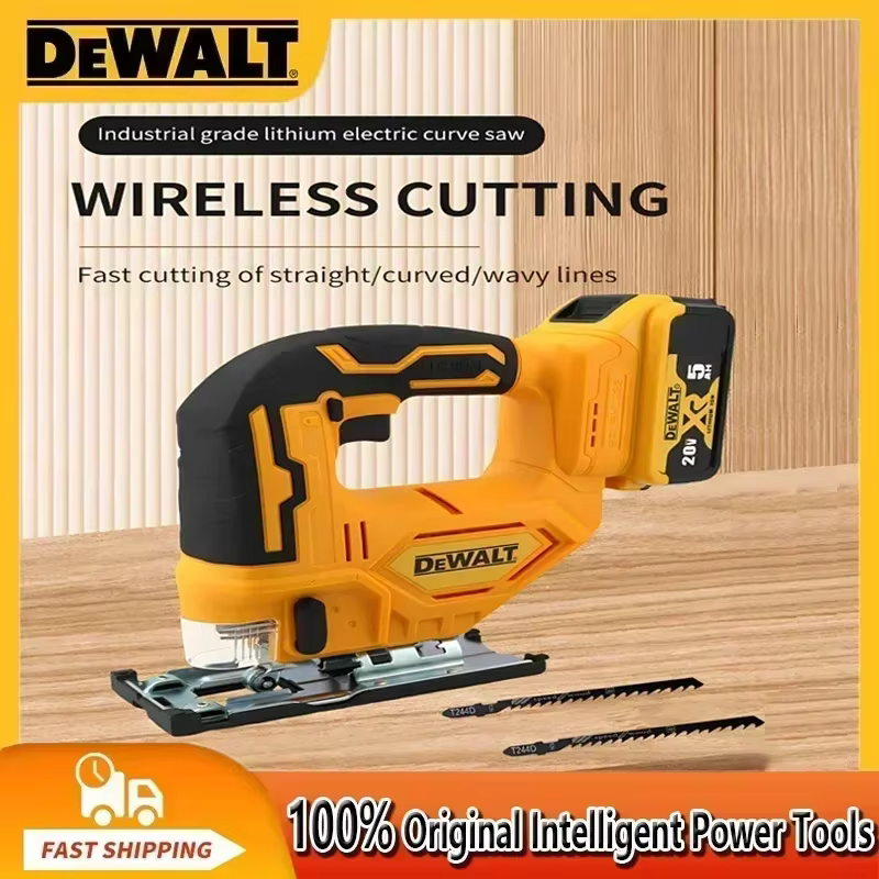 Scie sauteuse sans fil Dewalt Brushless Curve Saw 20V, outil électrique multifonction portable et réglable pour le travail du bois (machine uniquement)