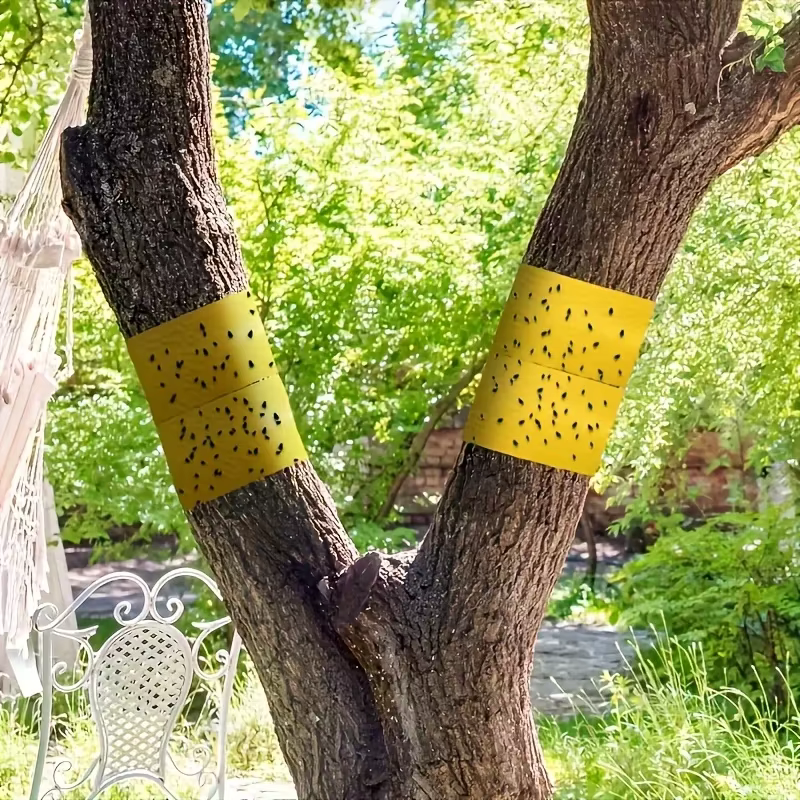 1 rouleau de ruban adhésif double face jaune de 5 m