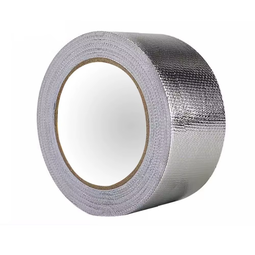 Nouveau 10M fibre de verre feuille d'aluminium ruban haute température argent
