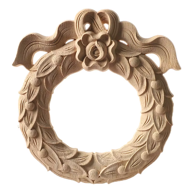 Appliques en bois sculpté pour meubles