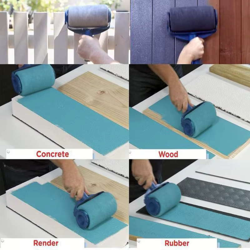 8 pièce/ensemble rouleau de peinture multifonctionnel brosse d'angle poignée outils