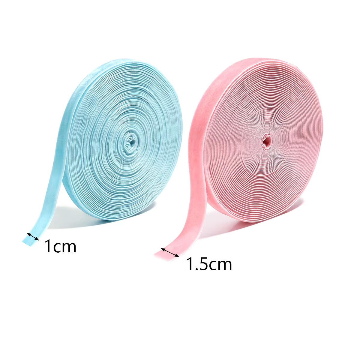 Rouleau de rubans en velours de couleur