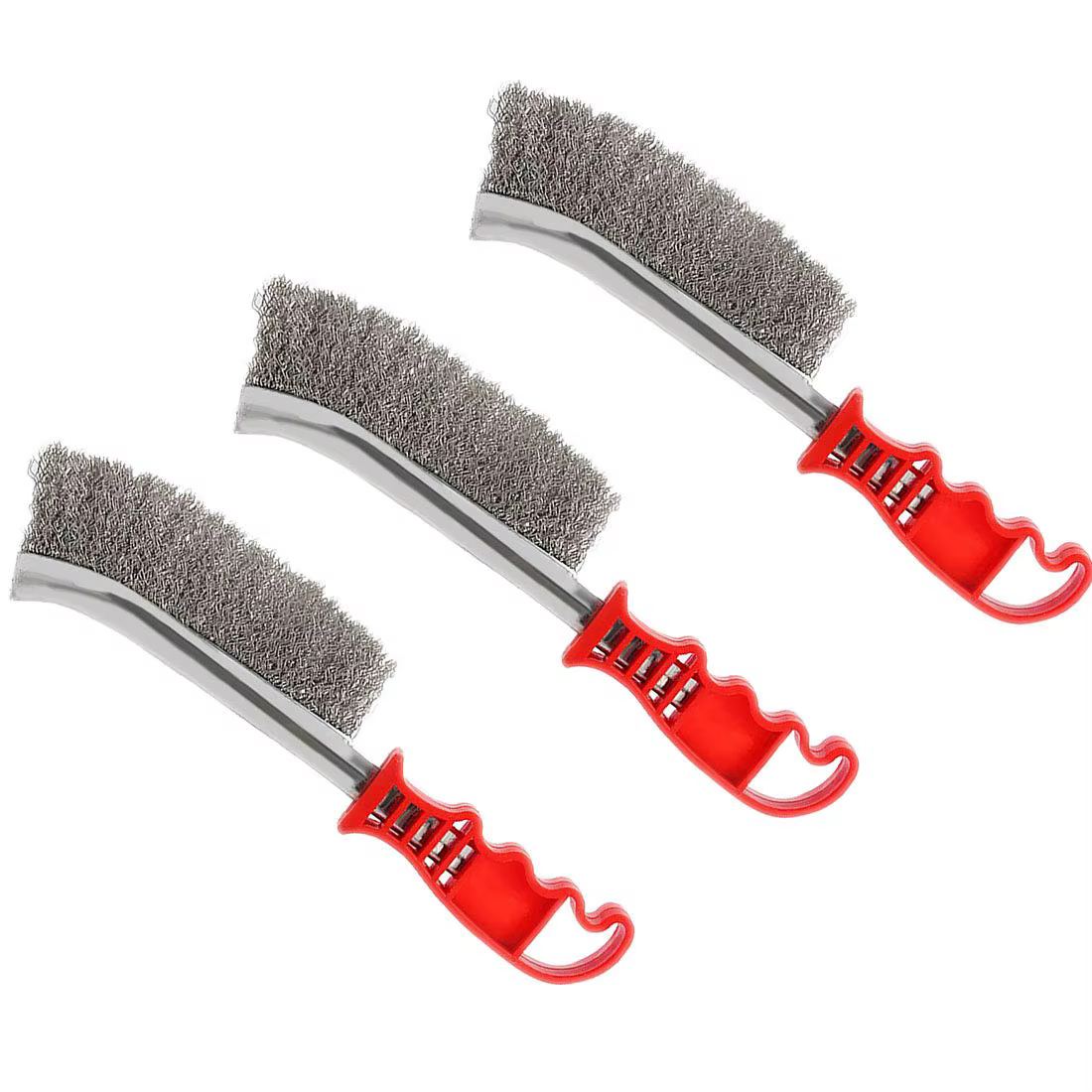 Brosse métallique en acier/brosse à rouleau antirouille en bois