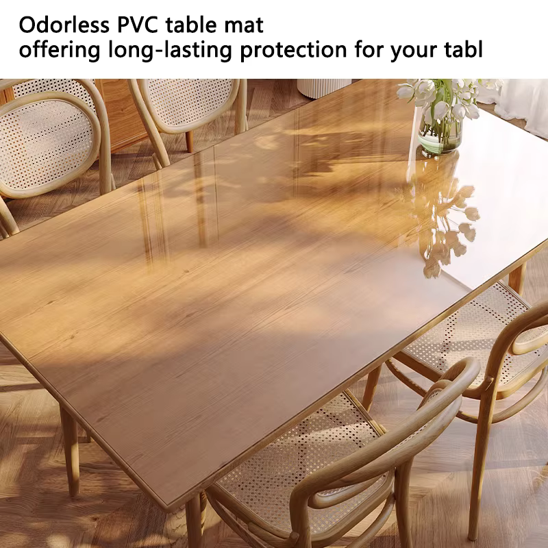Protecteur de table transparent en PVC – Imperméable