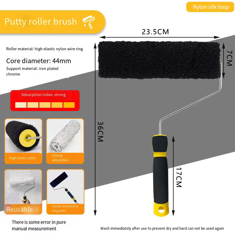 Brosse murale rouleau de mastic Texture motif