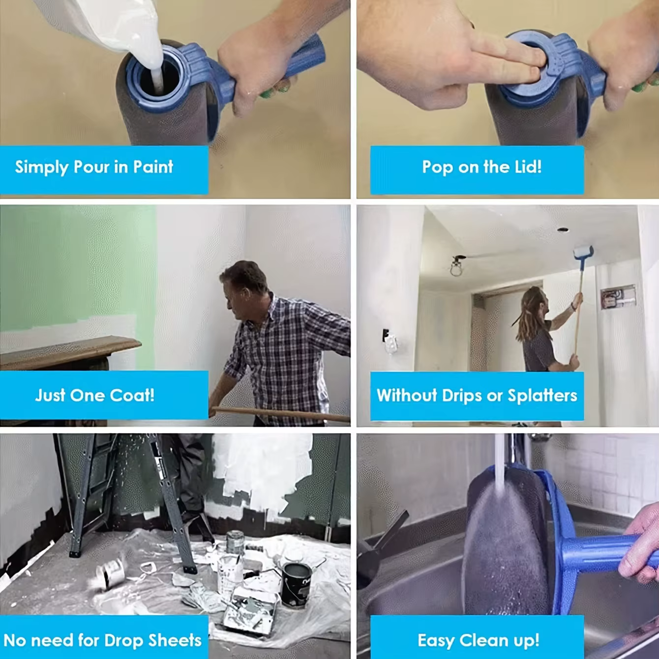Rouleau de peinture extensible — rouleau à peinture latex