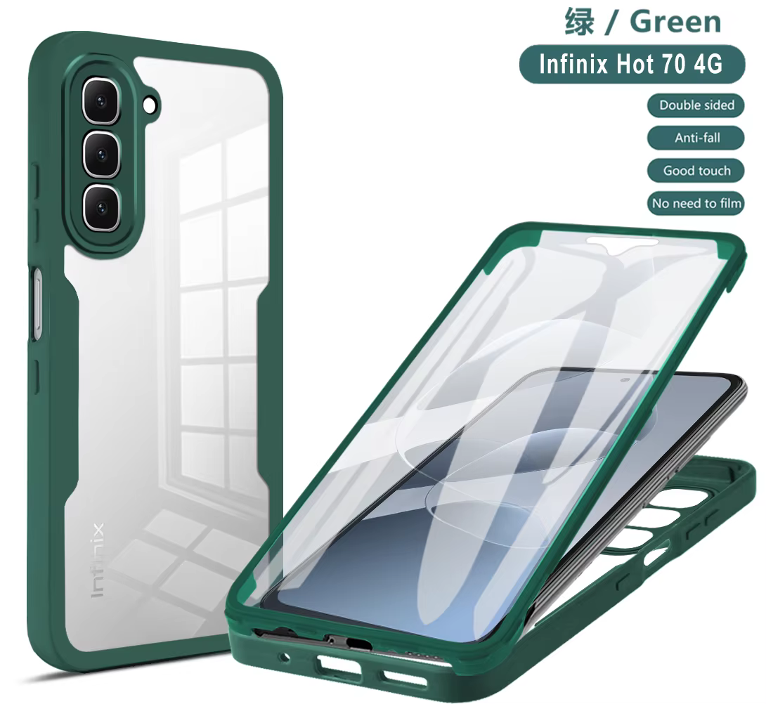 Étui pour Vivo V70 FE, coque de protection intégrale pour Vivo V70 FE, protection intégrale 360 degrés, coque double face, funda, coque, capa