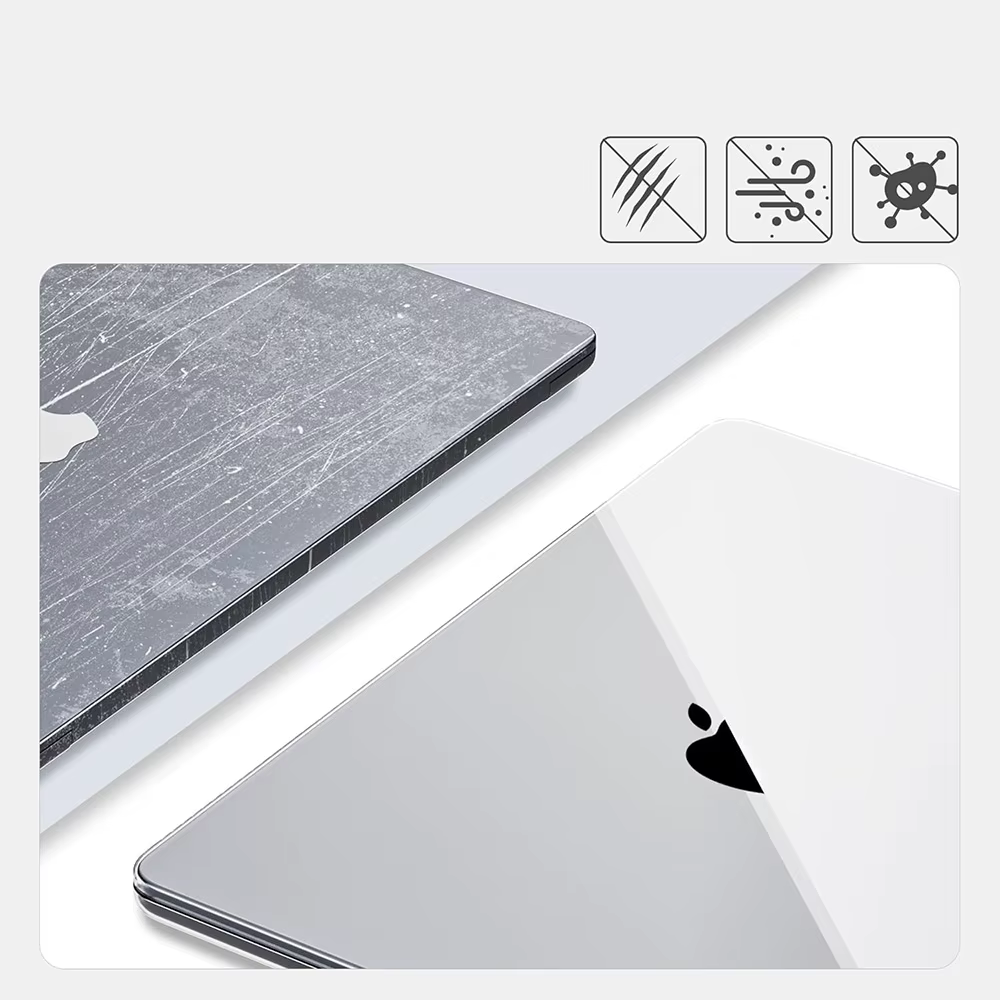 Étui transparent pour MacBook Air 15.3 M5 M4 M3 M2 Chip A3448 A3114 A3241 A2941 Air15 Housse de protection