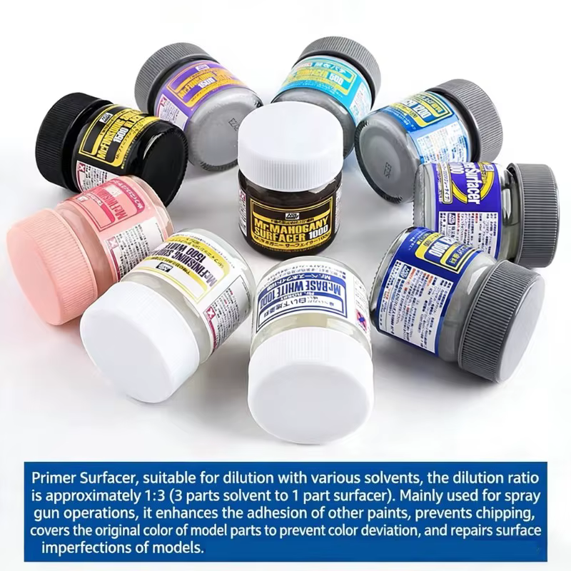 Primaire à base d'eau 40 ml pour le remplissage et la peinture de figurines DIY